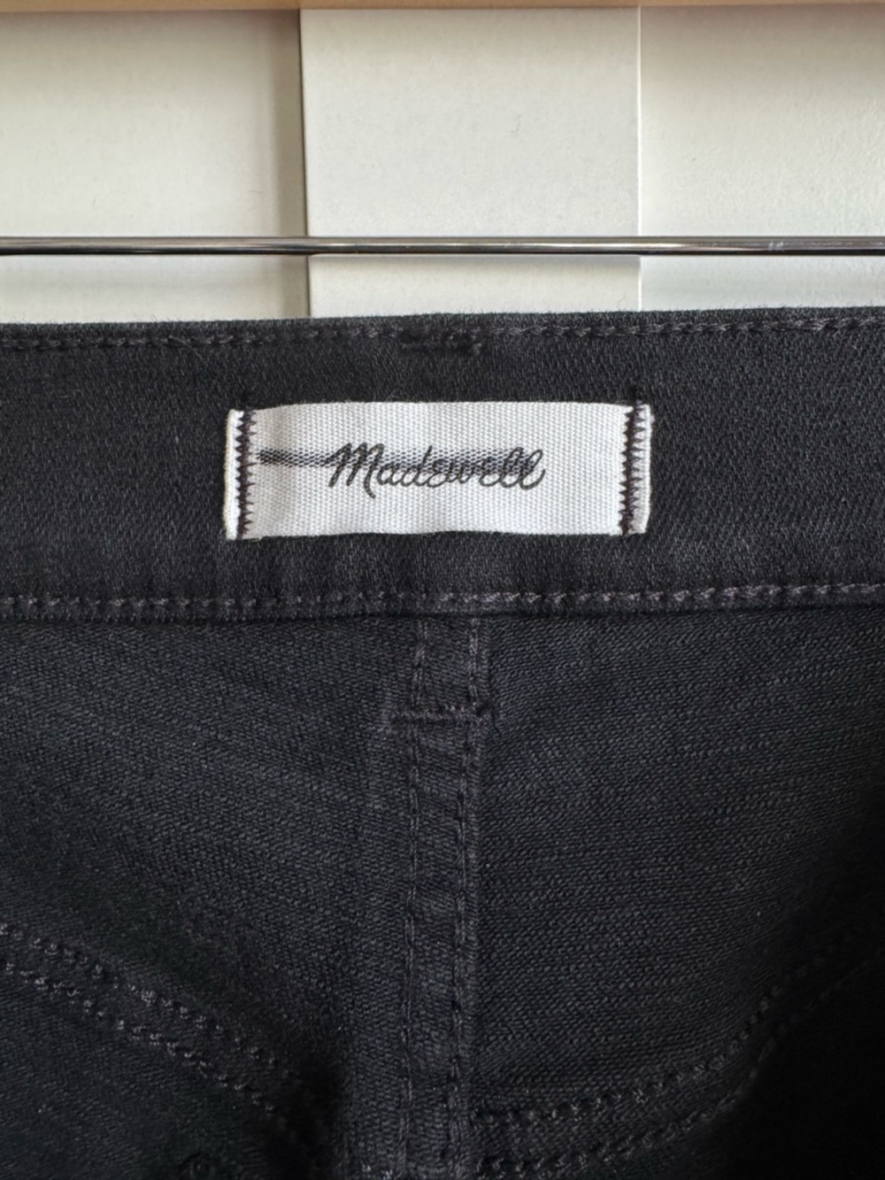 Madewell The Perfect Vintage High-Rise Wide-Leg Jean in Black Rinse Wash Size 30 - Picture 8 of 8